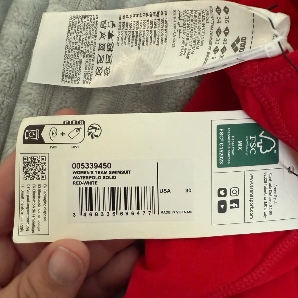 Arena Women's Solid Water Polo Suit - Picture 6 of 6